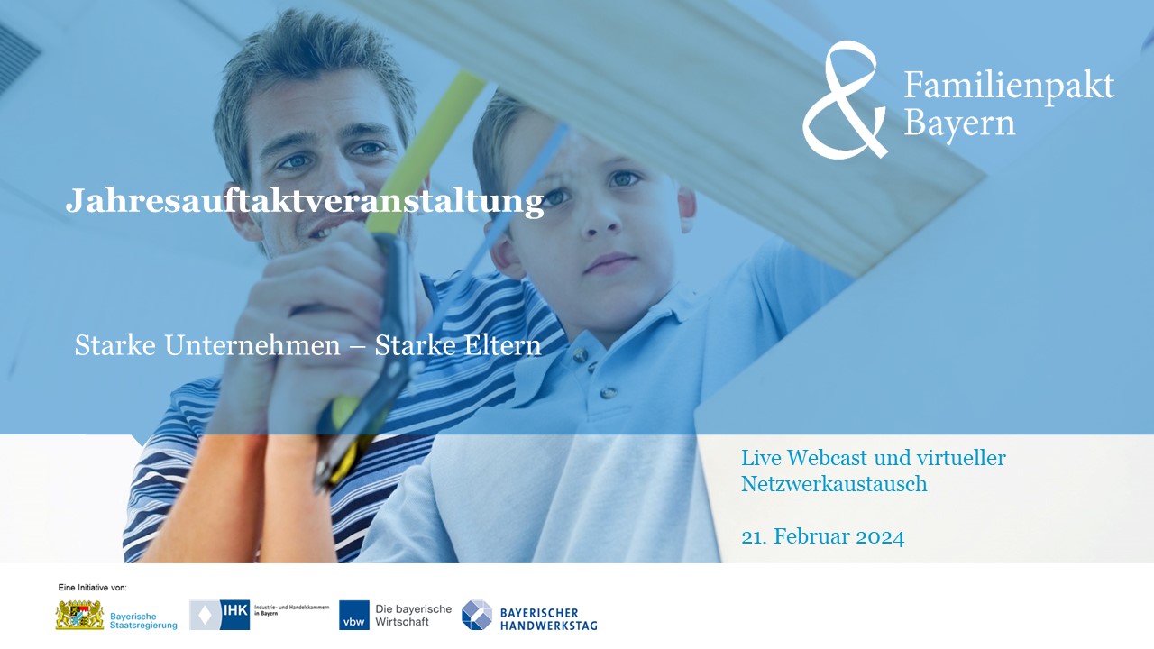 Titelfolie der Jahresauftaktveranstaltung