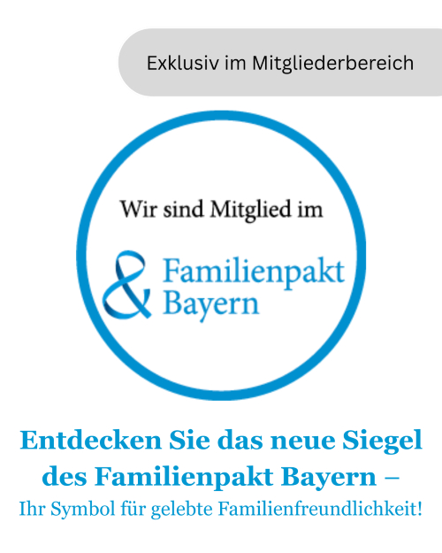 Ein Bild mit dem Siegel des Familienpakt Bayern