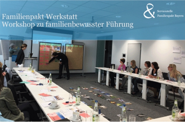 Erster Praxis-Workshop der Familienpakt Werkstatt bei der uvex group in Fürth