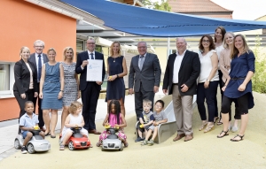 Arbeitsstaatssekretär Hintersberger begrüßt die AUDI AG als neues Mitglied im Familienpakt Bayern