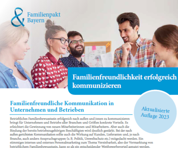 Aktualisierte Publikation: Kurzleitfaden &quot;Familienfreundlichkeit erfolgreich kommunizieren&quot;